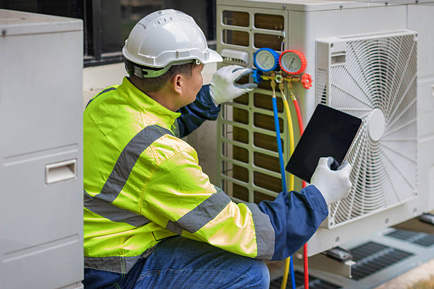 Professional Hvac technician working in Fredericksburg, IN